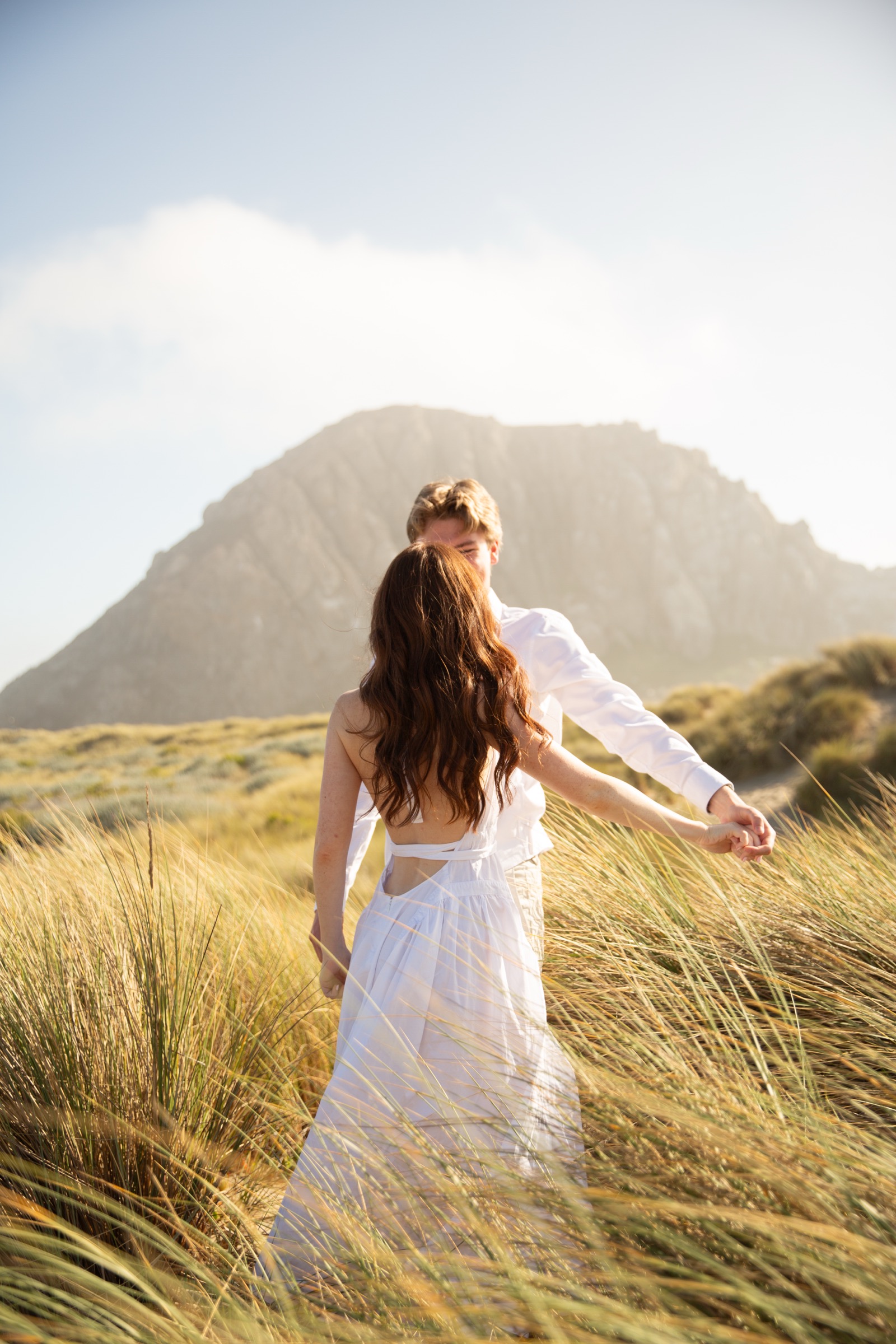 Cole and Bridget — Coastal engagement portrait